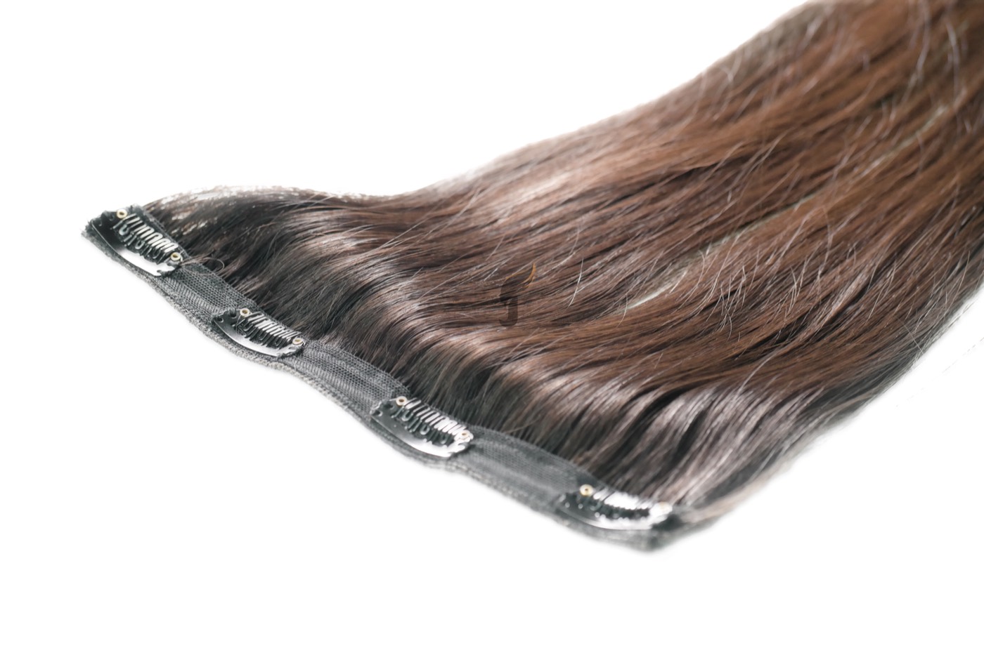 Juttu Extensions clip-on volumizer — single-donor virgin Remy