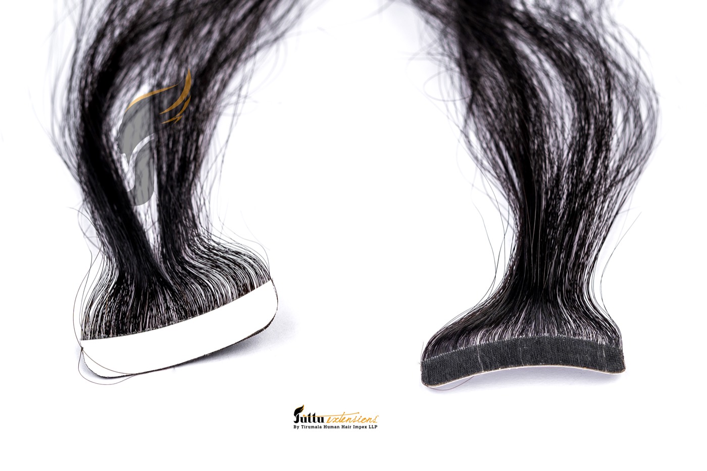 Juttu Extensions tape extensions — single-donor virgin Remy